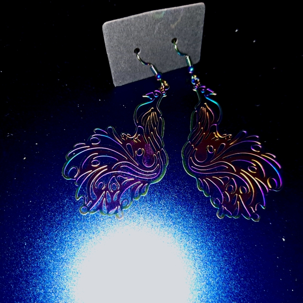 Rainbow colored earrings NEW